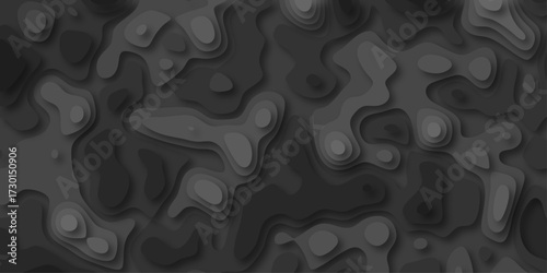 Textured monochrome abstract background featuring layered topographic contours and organic shapes in shades of grey, offering a sense of depth and abstract landscape