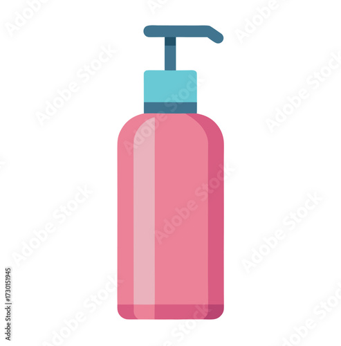 Clean skincare lotion bottle with pump design