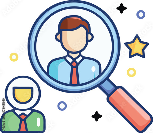 Abstract geometric shapes with vibrant color palette