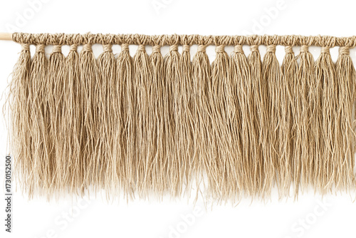 Boho Macrame Wall Hanging isolated on transparent background