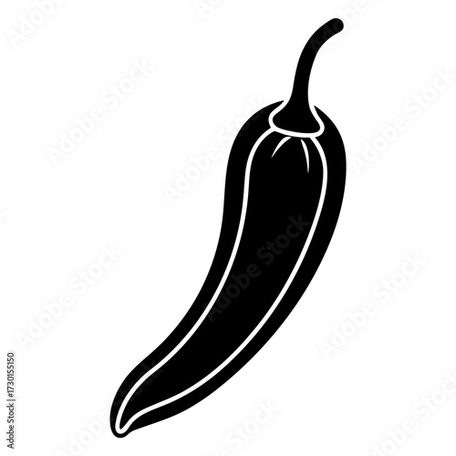 vector illustration of a chili pepper