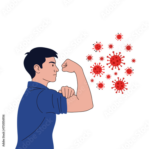 Building a strong immune system to fight off viral infections and stay healthy.