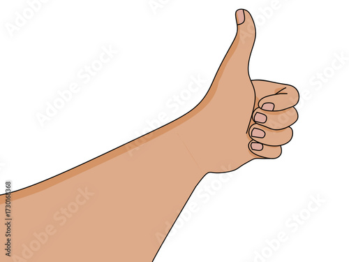 Thumbs up hand