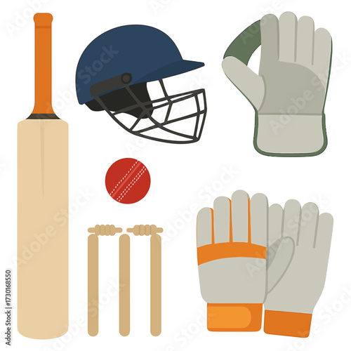 Essential Cricket Equipment Set for Game and Practice