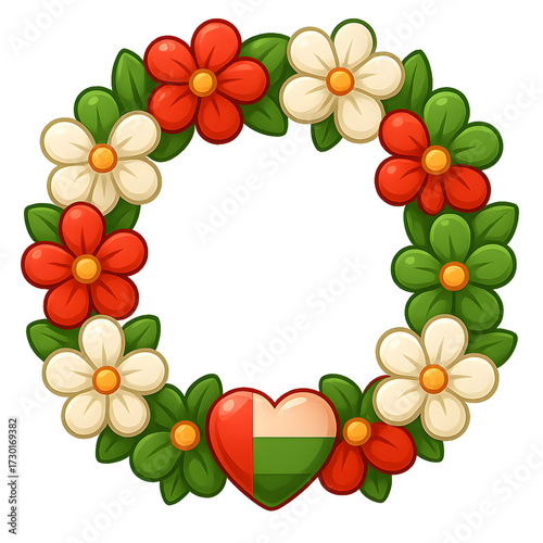 oman national day celebration illustration