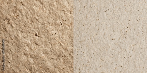 Texture comparison of natural paper surfaces in neutral tones