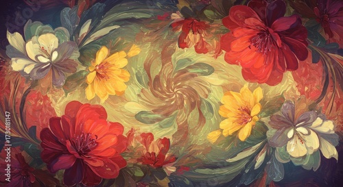 Neutral floral mural on beige plaster — serene watercolor wallpaper with delicate branches, ideal for living rooms.