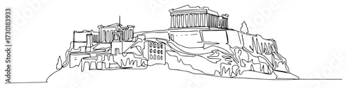 The Acropolis of Athens a Famous Greek Landmark