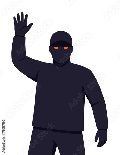 Dark Stranger Person Glowing Eyes Conspiracy Theory Silhouette Shadow