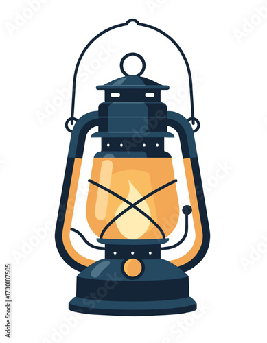 Vintage Kerosene Camping Lantern Portable Light Source Old Lamp