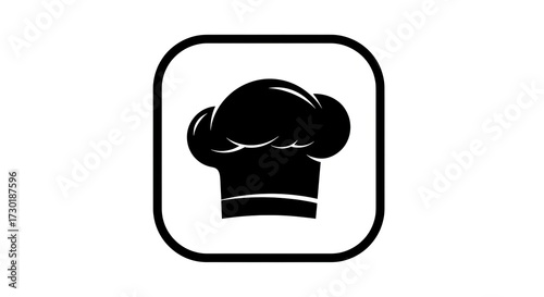 Chef hat icon isolated on white