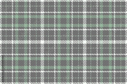 Ragged plaid fabric check, november textile background tartan. Summer pattern texture seamless vector in gray and neutral colors.