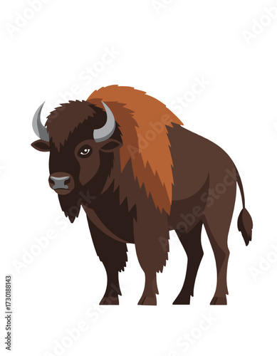 American Bison Buffalo Graphic Strong Animal Artwork
