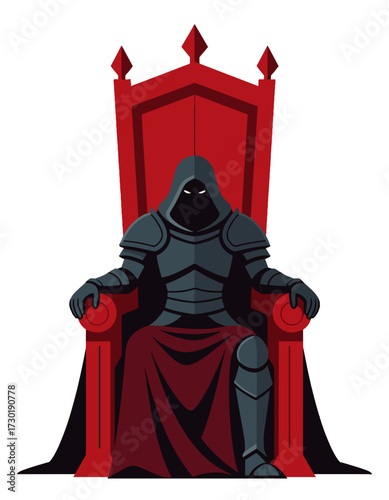 Dark Lord Fantasy Throne Medieval Armor Evil Villain Masquerade Graphic Game