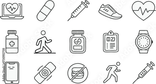 Health and Fitness Icons