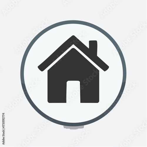 Home Icon Illustration A Simple Graphic for Navigation and Real Estate Concepts