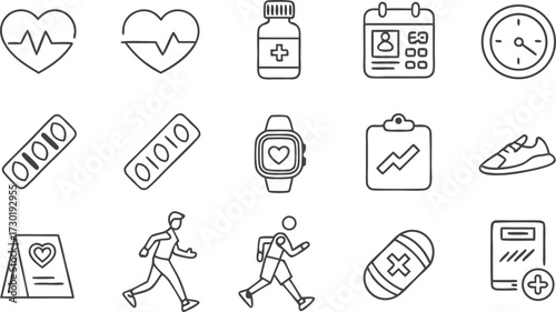 Health and Fitness Icons
