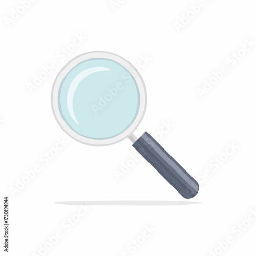 Magnifying Glass Icon Vector Illustration for Search, Analysis, and Investigation - Isolated on White