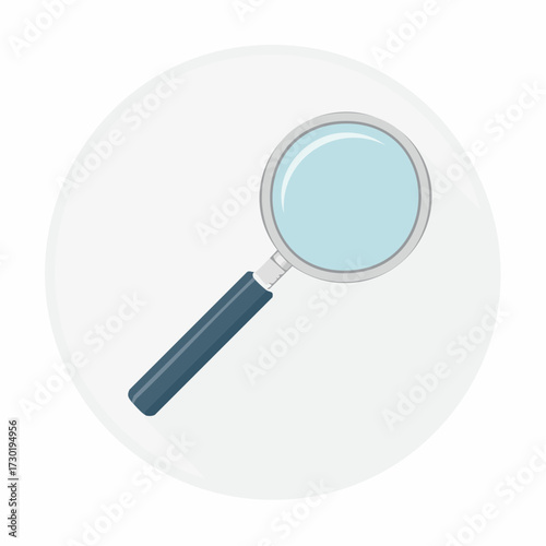 Magnifying Glass Icon Discover and Explore Detail in a Clean, Modern Design