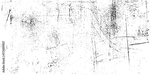 Chaotic grunge ink particles. Abstract texture with grain and stain. Splashes of paint