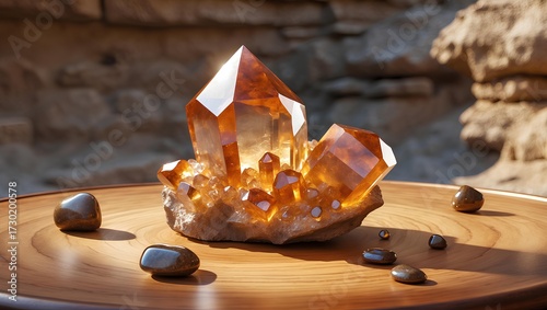 Clinohumite – Tajikistan, Beautiful Natural Stones admired for their warm golden-orange brilliance and exceptional rarity, making them prized gems symbolizing strength, vitality, and natural elegance