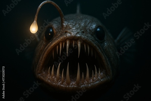 Terrifying Anglerfish Close-Up