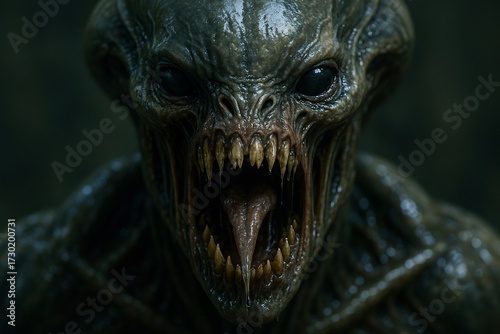 Terrifying Alien Close-Up