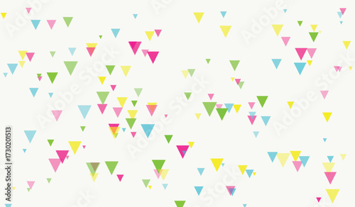 A vibrant, seamless vector pattern featuring colorful confetti and party streamers for a birthday celebration design