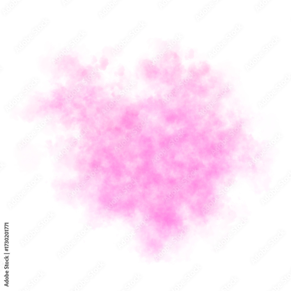 Fototapeta premium Dense pink smoke texture on transparent background suitable for abstract backgrounds, posters, or visual effects
