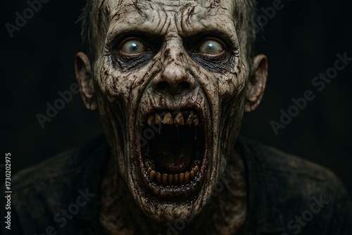 Zombie Close-Up Horror