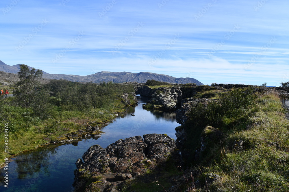 Fototapeta premium Il parco nazionale di Þingvellir (dalle parole islandesi 