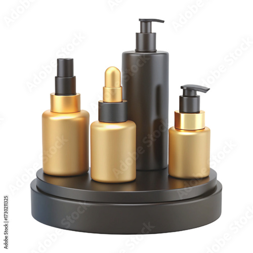 set of perfume bottles