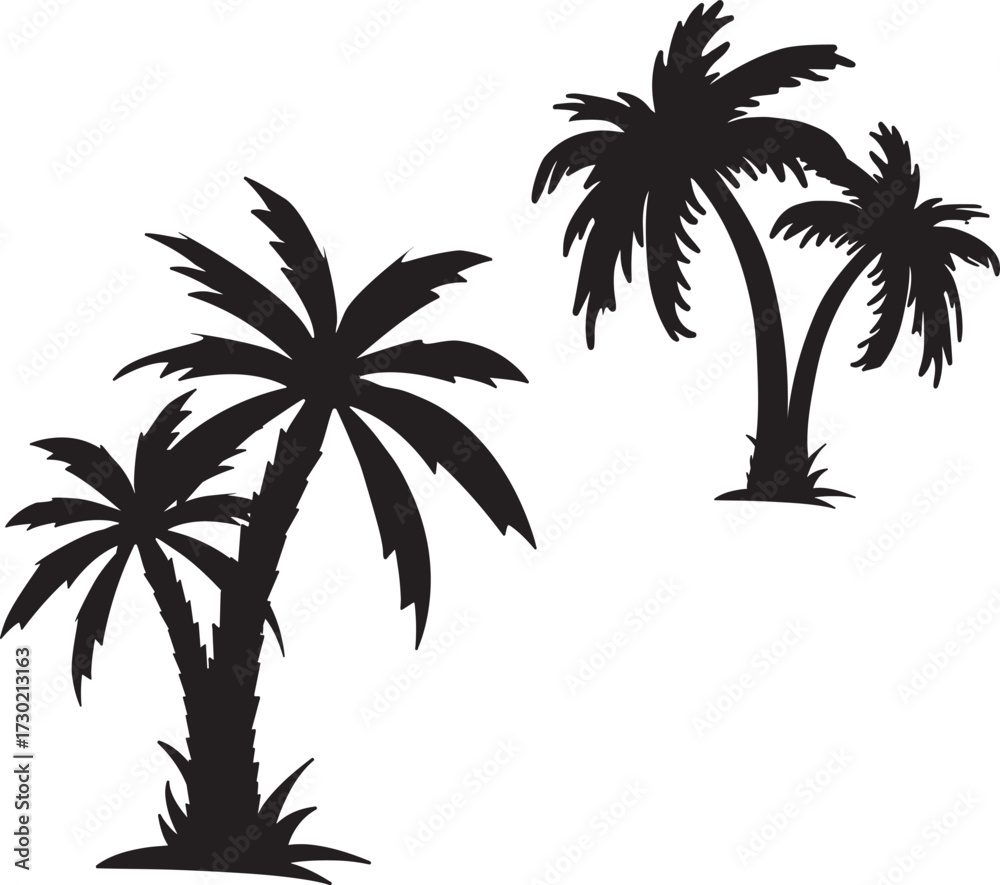 Fototapeta premium palm tree silhouette