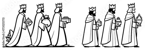 The Three Wise Men Nativity Christmas Scene