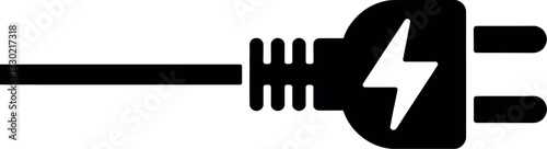 Free Download Electric plug with lightning bolt symbol for power and energy - GFXLoad