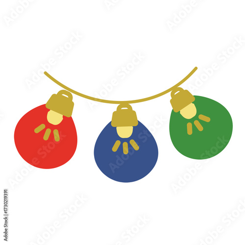 クリスマス　ライト　イラスト　