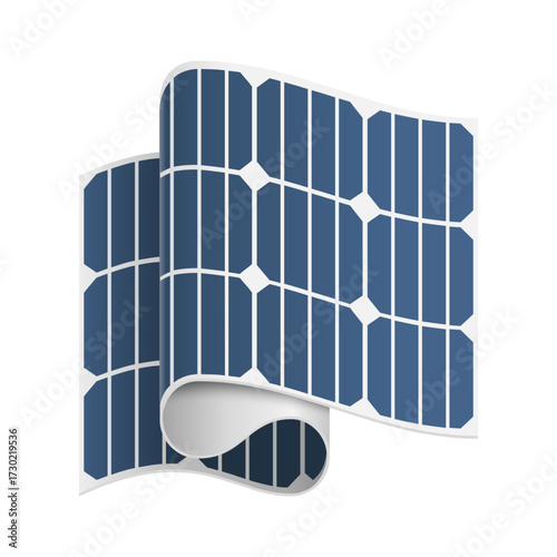 Flexible Perovskite Solar Battery Illustration