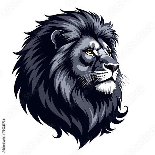 The Lion's Evolution - Abstract Geometric Art
