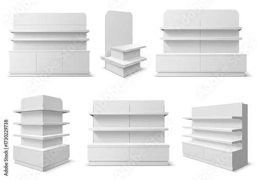 Showcase your brand with versatile white retail shelving displays and modern shop fixtures for effective merchandising and product presentation ideas