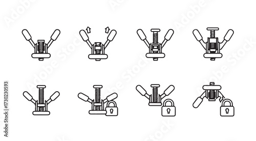 Vector art of butterfly nut isolated