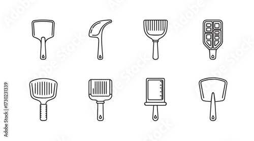 Vector art of paint brushes