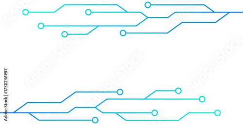 Technology Frame Background With Circuit Board. Vector Illustration. Abstract Business Wallpaper. Banner