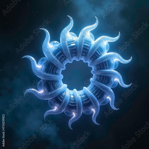 The artistic presentation of spiral patterns