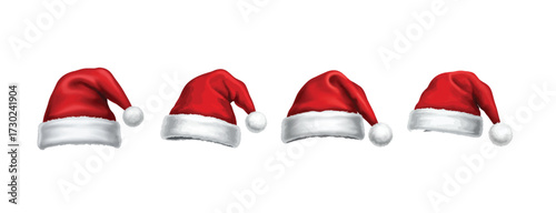 Free Download Red Santa Claus Hat Set - GFXLoad