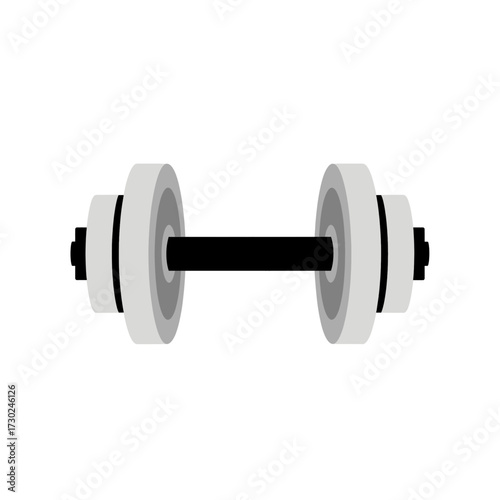 Dumbbell Icon Illustration for Fitness, Health, and Strength Training