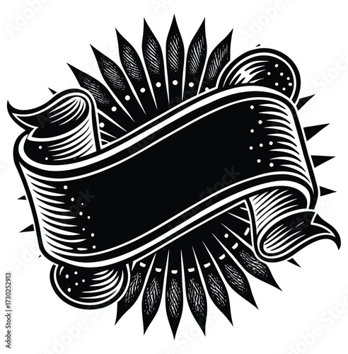 Vector drawing of an abstract grunge background with a vintage zebra and tree leaf silhouette design and a black icon sketch