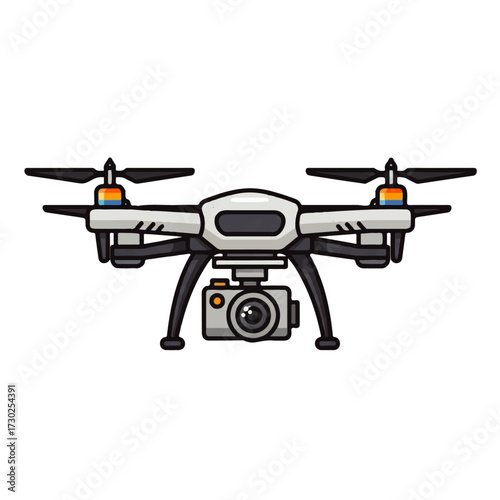 Modern remote controlled aerial vehicle with integrated camera for capturing high-definition footage and advanced aerial photography