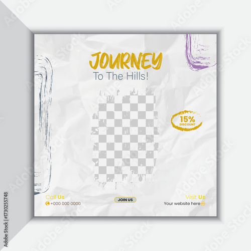 Adventure social media post design