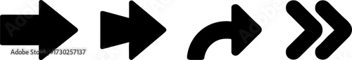 Free Download Directional Arrow Symbols Set for Navigation and Signage Design - GFXLoad