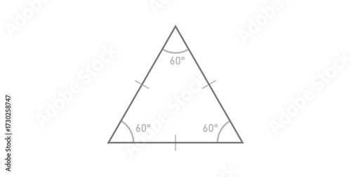 Equilateral Triangle Symbol in Mathematics.